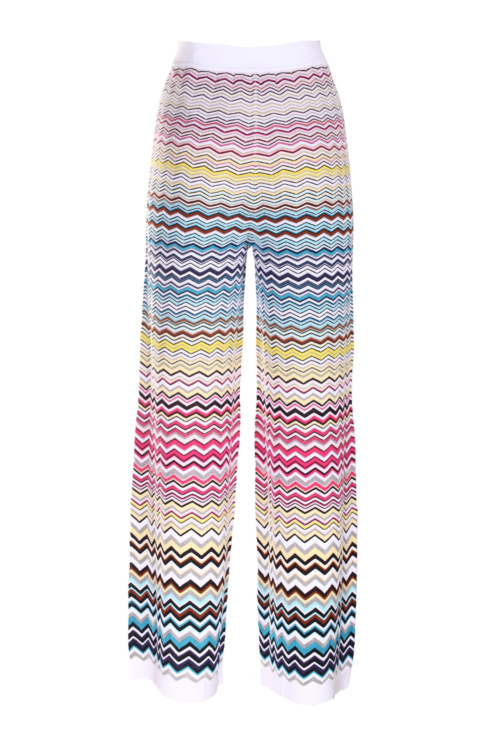 shop MISSONI Saldi Pantalone: Missoni pantalone nell' iconica fantasia multicolor.
Lavorato a maglia.
Vita con fascione, a contrasto, elasticizzato.
Composizione:  68% Cotone, 31% Viscosa, 1% Poliammide.
Fabbricato in Romania.. DS23SI0Y BK022H-SM8N6 number 286436